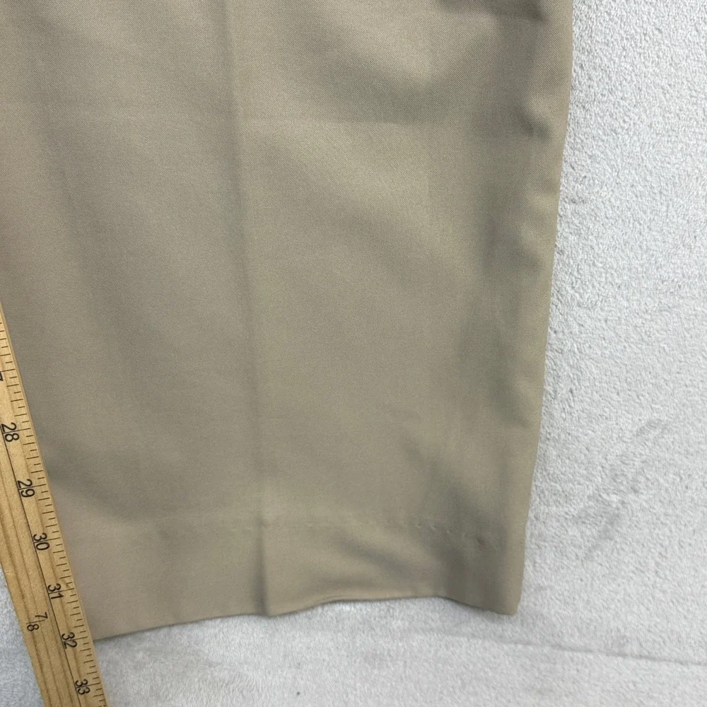 Adidas Golf Pants Mens 36x32 Tan Climalite Flat Front Straight Leg Performance